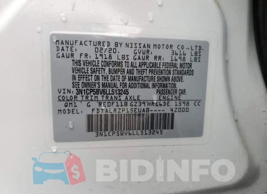 3N1CP5BV6LL513245 Photo# 13