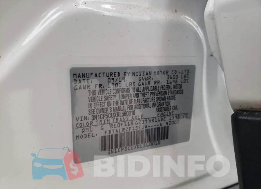 3N1CP5CUXKL560010 Photo# 12