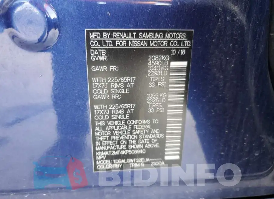 KNMAT2MT4KP506940 Photo# 13