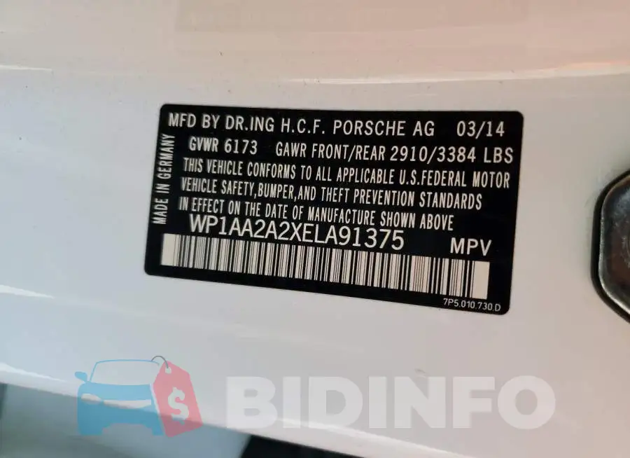 WP1AA2A2XELA91375 Photo# 13