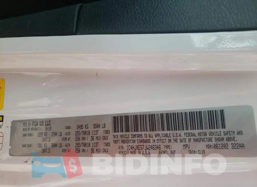 1C4HJXEG7JW246346 Photo# 13