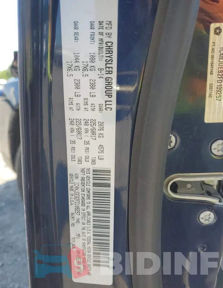 1C4NJDEB2FD109257 Photo# 12