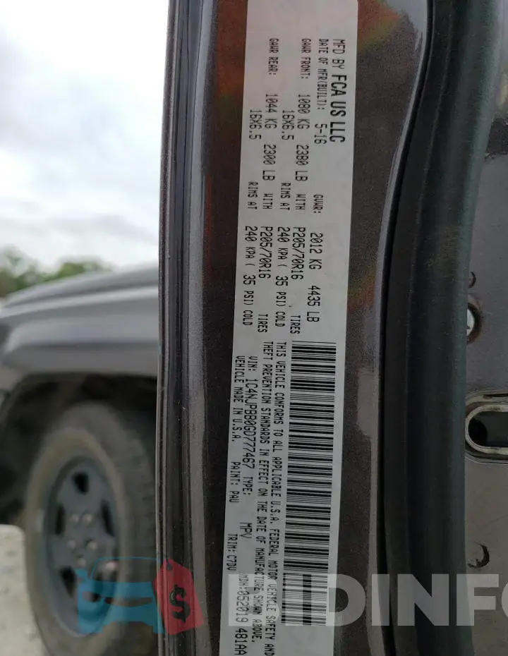 1C4NJPBB0GD777467 Photo# 13