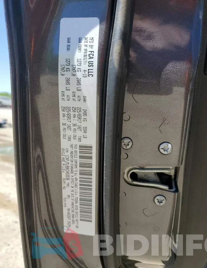 1C4PJMLB8KD453536 Photo# 13