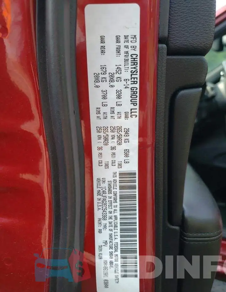 1C4RJFAG2EC543360 Photo# 13