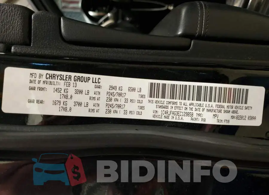 1C4RJFAG3EC129858 Photo# 13