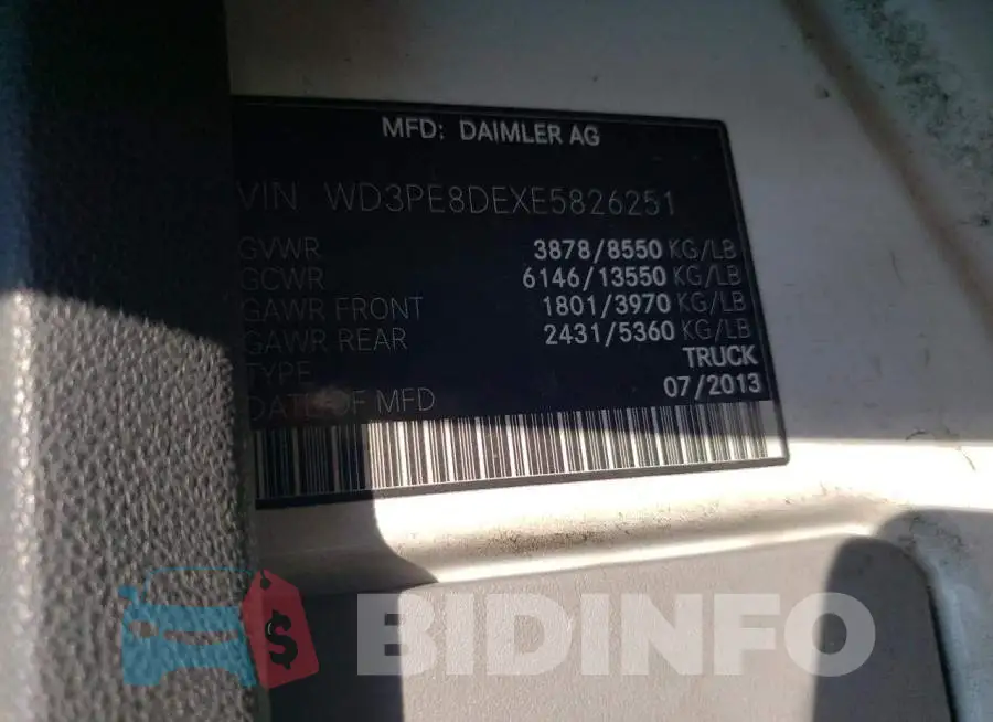 WD3PE8DEXE5826251 Photo# 12
