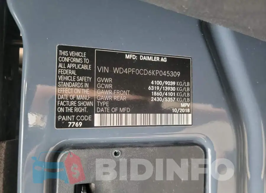 WD4PF0CD6KP045309 Photo# 10