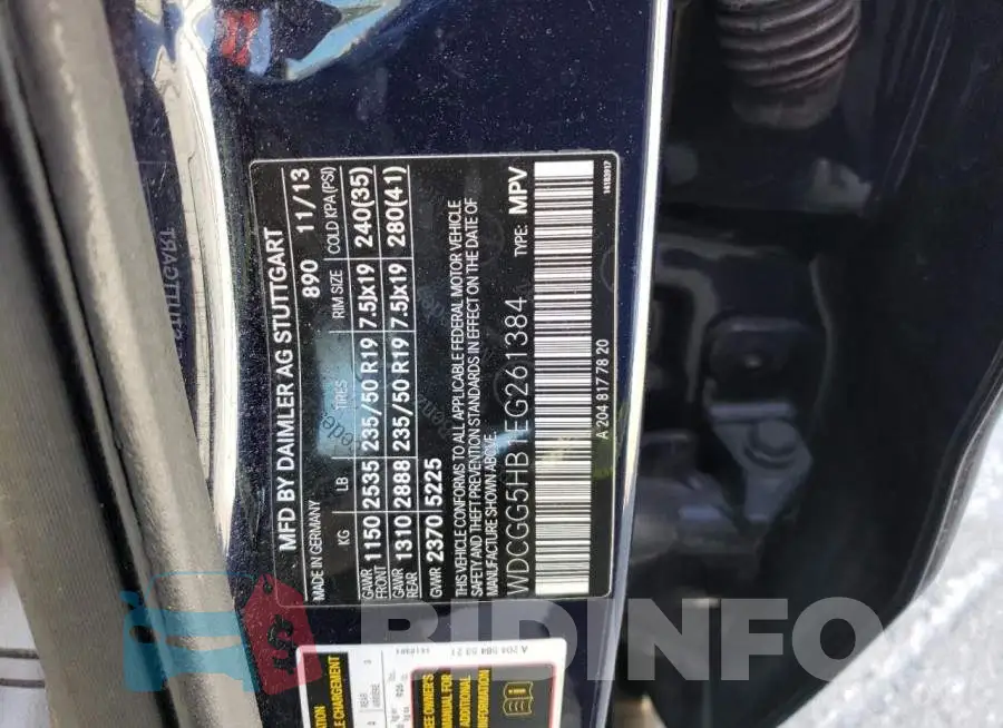 WDCGG5HB1EG261384 Photo# 14