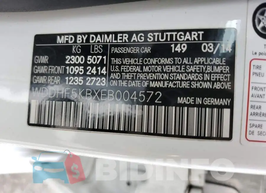 WDDHF5KBXEB004572 Photo# 12