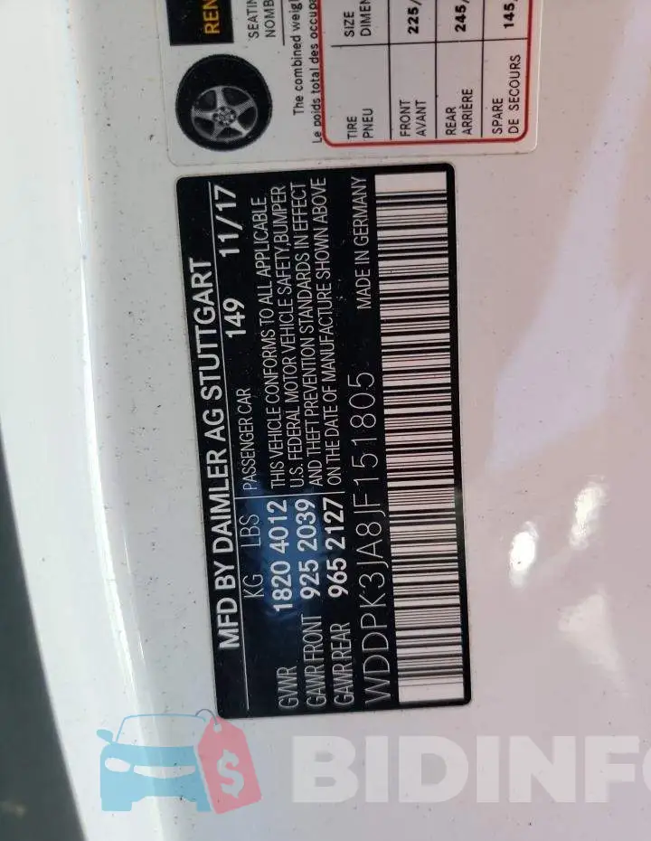 WDDPK3JA8JF151805 Photo# 13