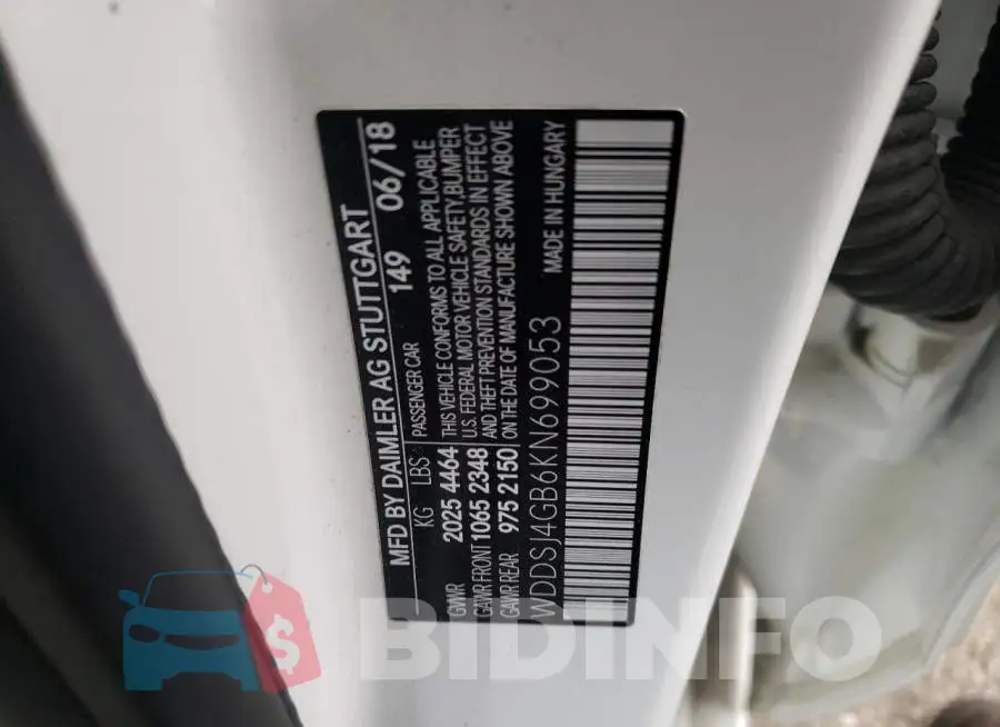WDDSJ4GB6KN699053 Photo# 13