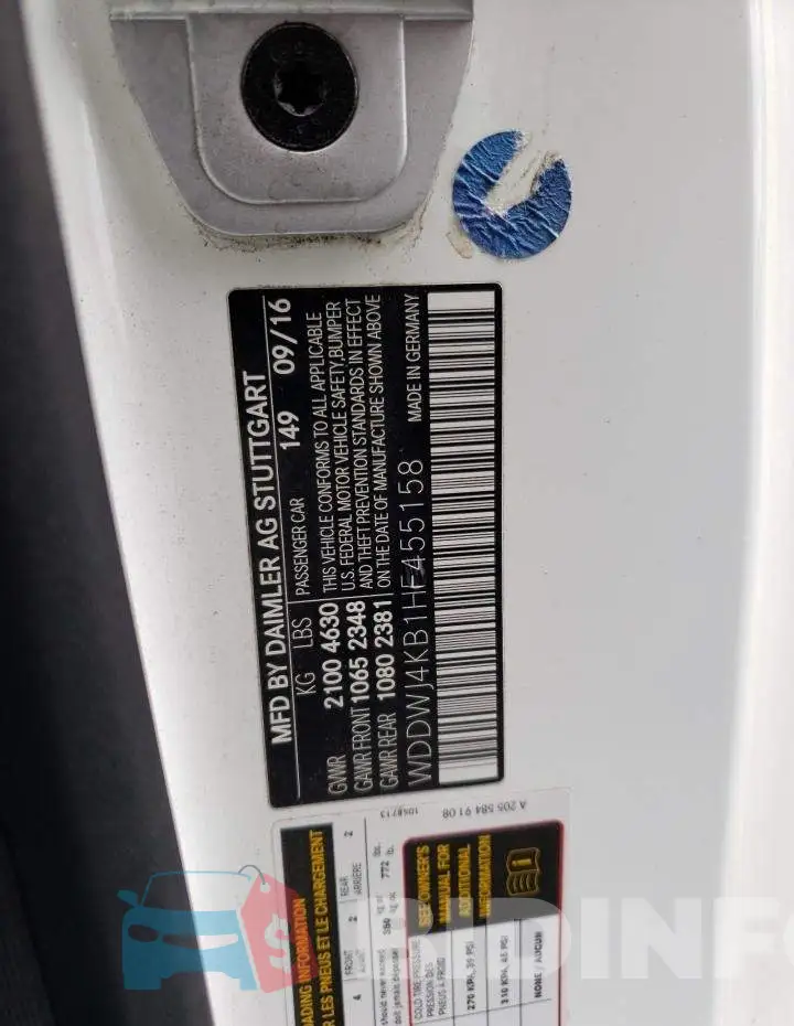 WDDWJ4KB1HF455158 Photo# 12