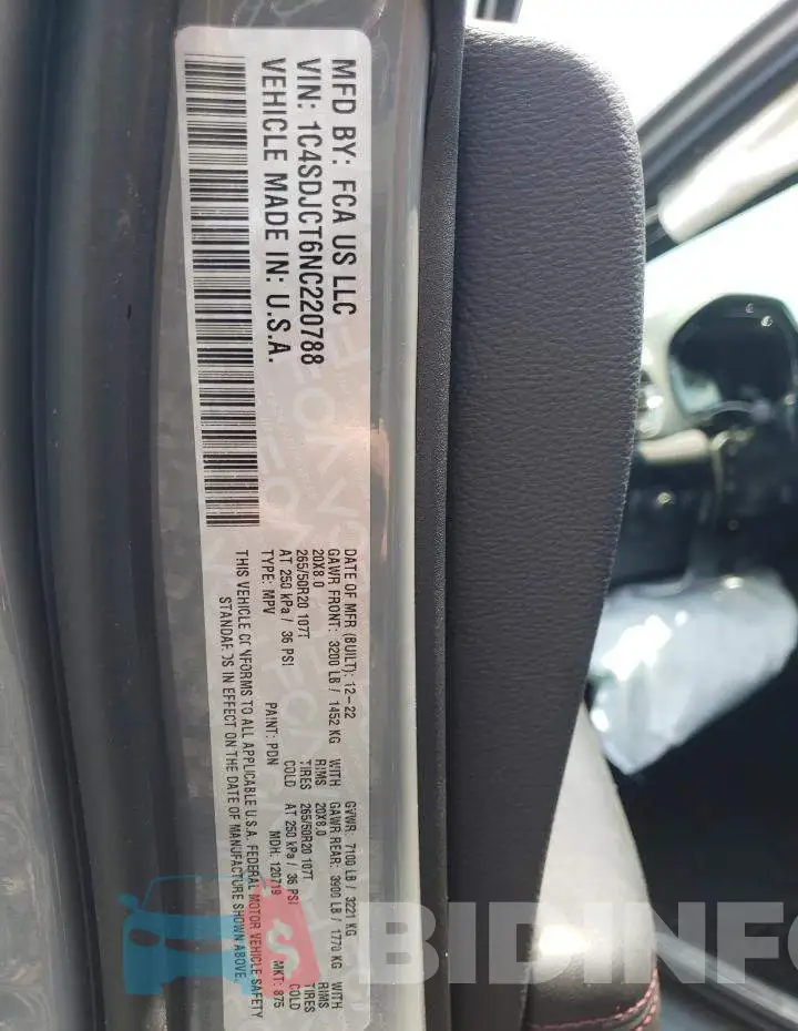 1C4SDJCT6NC220788 Photo# 13