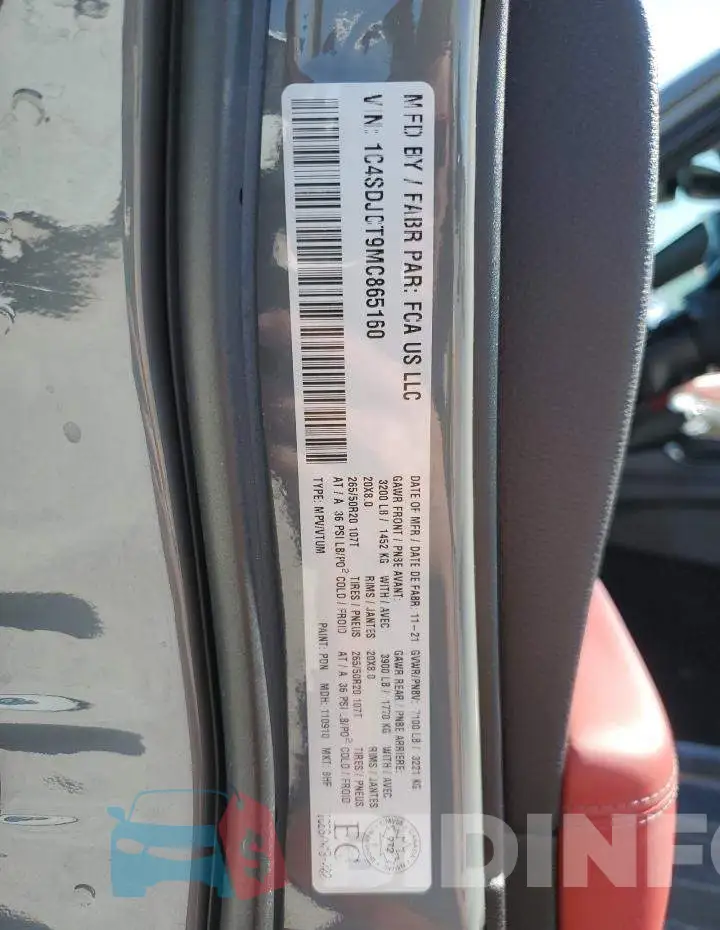 1C4SDJCT9MC865160 Photo# 14