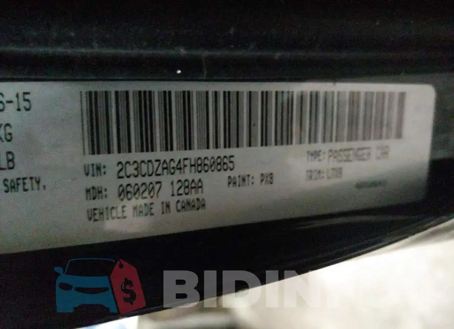 2C3CDZAG4FH860865 Photo# 10