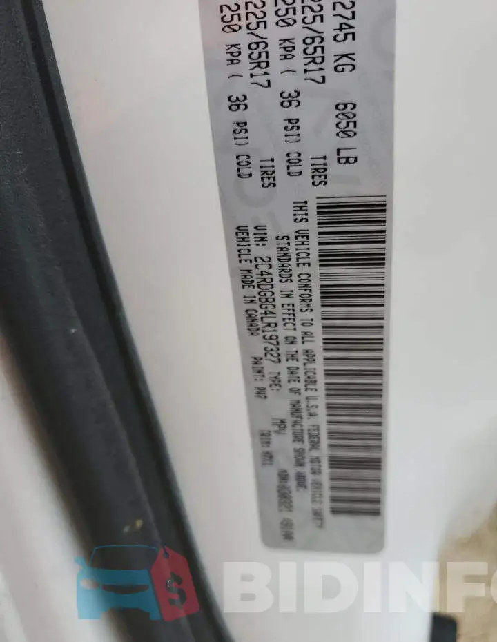 2C4RDGBG4LR197327 Photo# 13