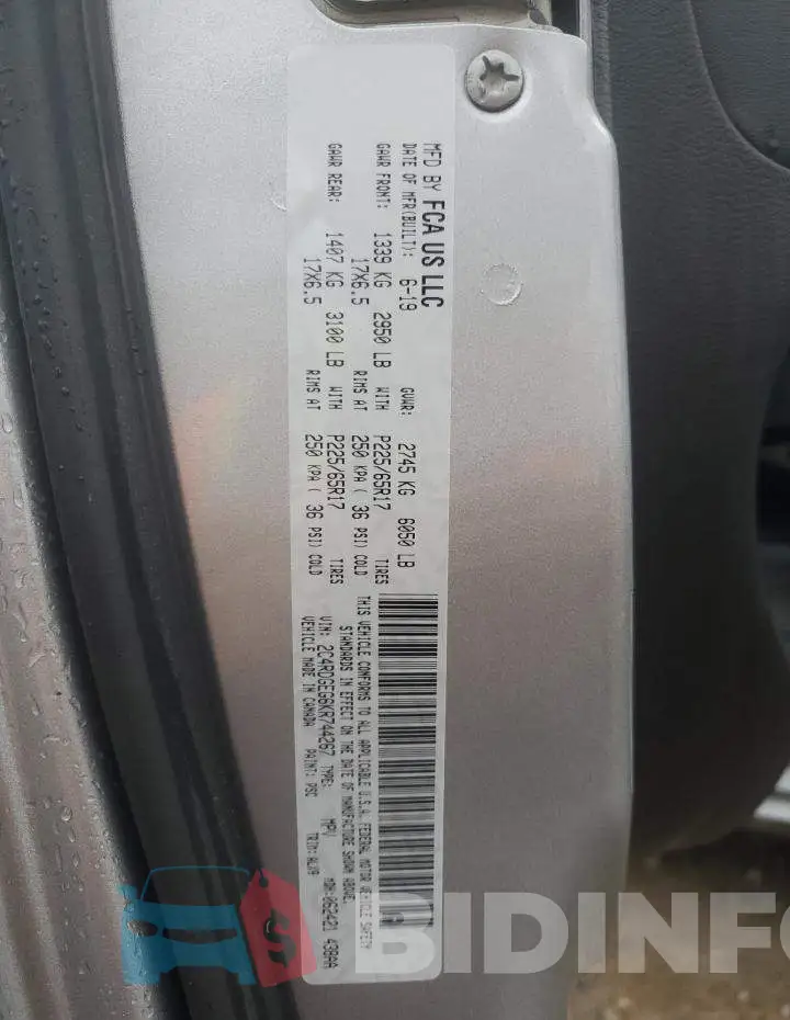 2C4RDGEG6KR744267 Photo# 13