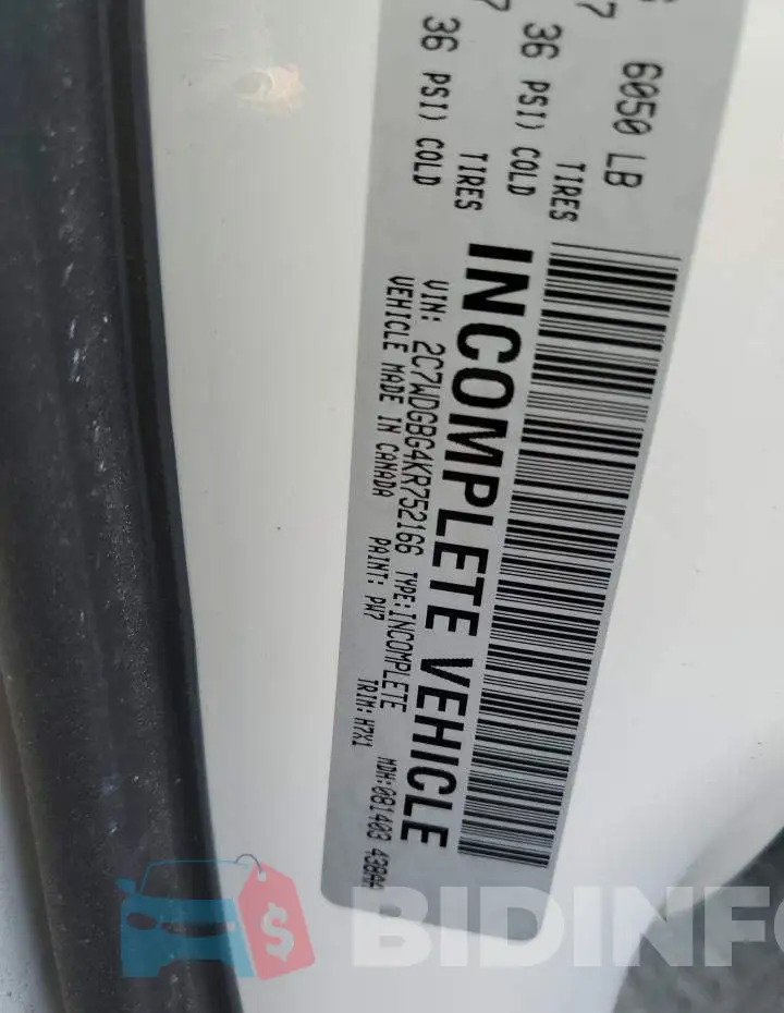 2C7WDGBG4KR752166 Photo# 13