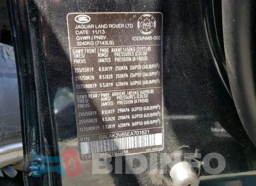 SALAK2V65EA701621 Photo# 14