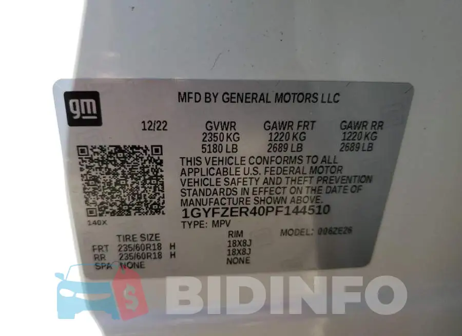 1GYFZER40PF144510 Photo# 13