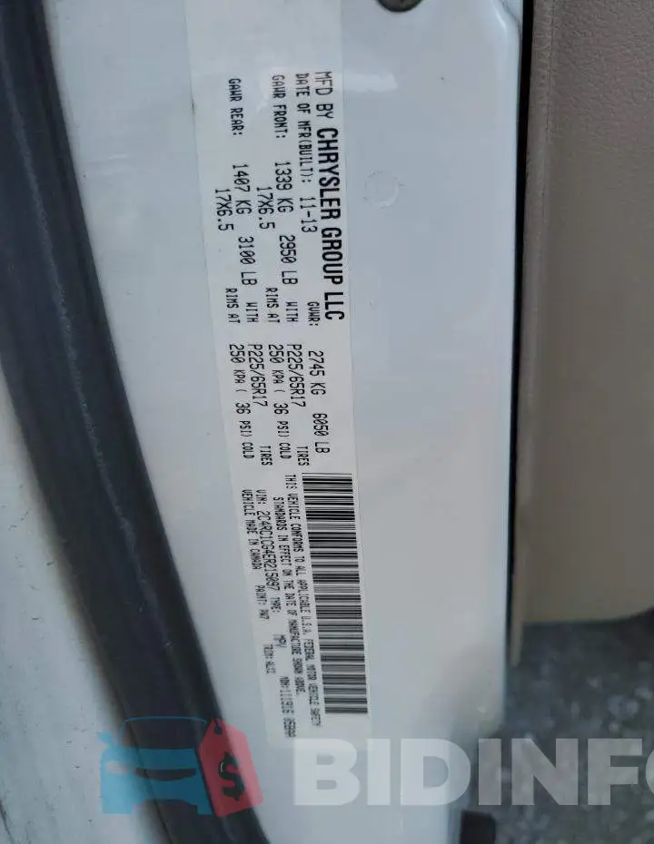 2C4RC1CG4ER215097 Photo# 13