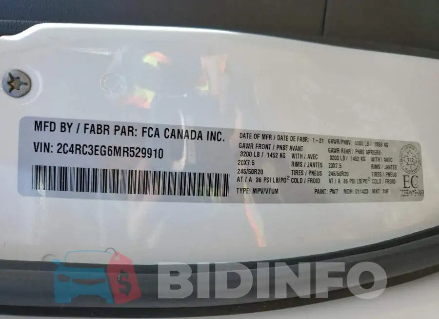 2C4RC3EG6MR529910 Photo# 14