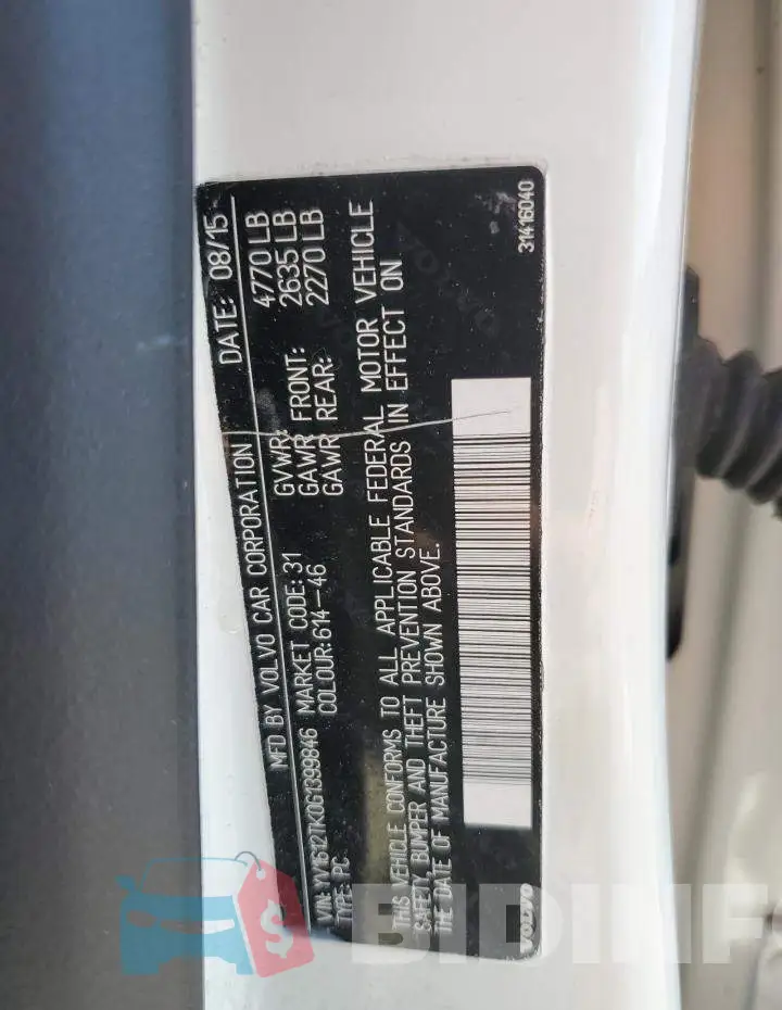 YV1612TK0G1399846 Photo# 12
