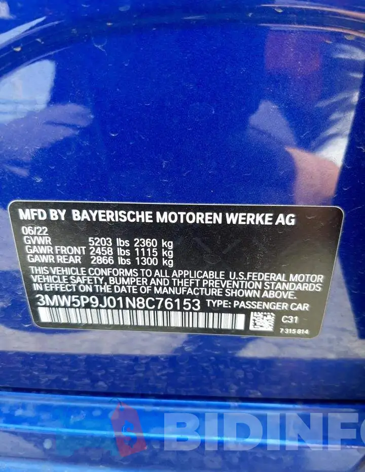 3MW5P9J01N8C76153 Photo# 13