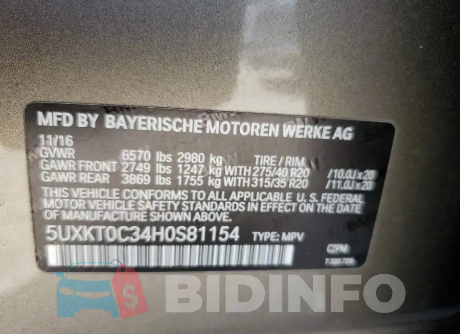 5UXKT0C34H0S81154 Photo# 13