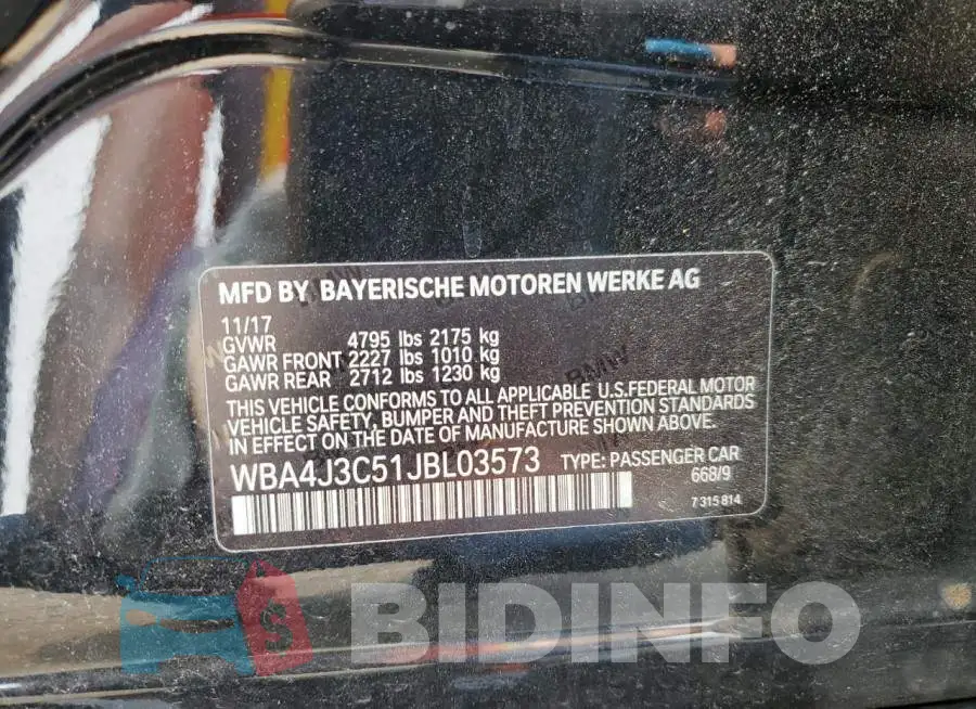 WBA4J3C51JBL03573 Photo# 13