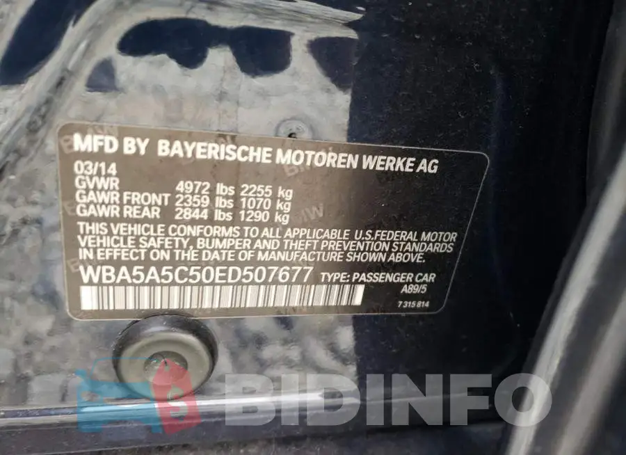 WBA5A5C50ED507677 Photo# 12