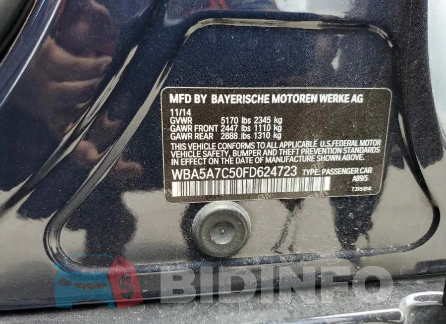 WBA5A7C50FD624723 Photo# 12