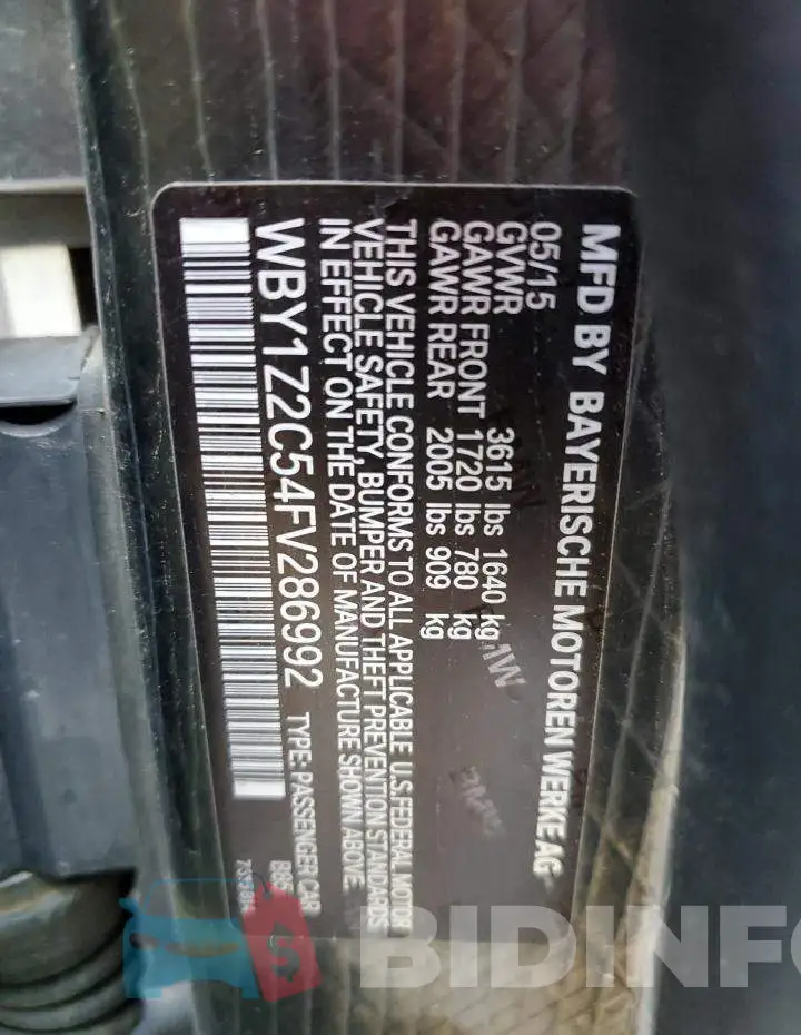 WBY1Z2C54FV286992 Photo# 12