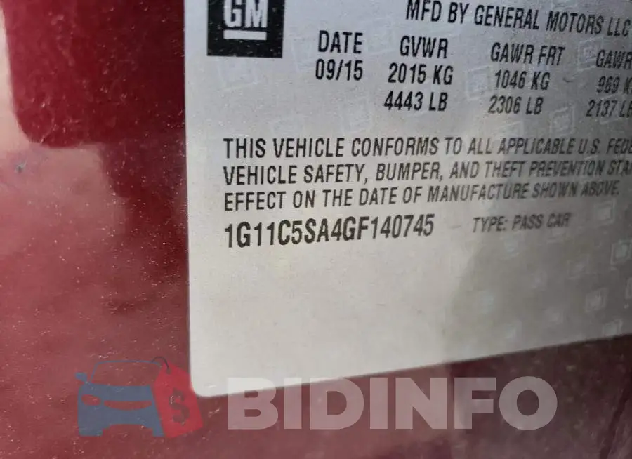 1G11C5SA4GF140745 Photo# 12