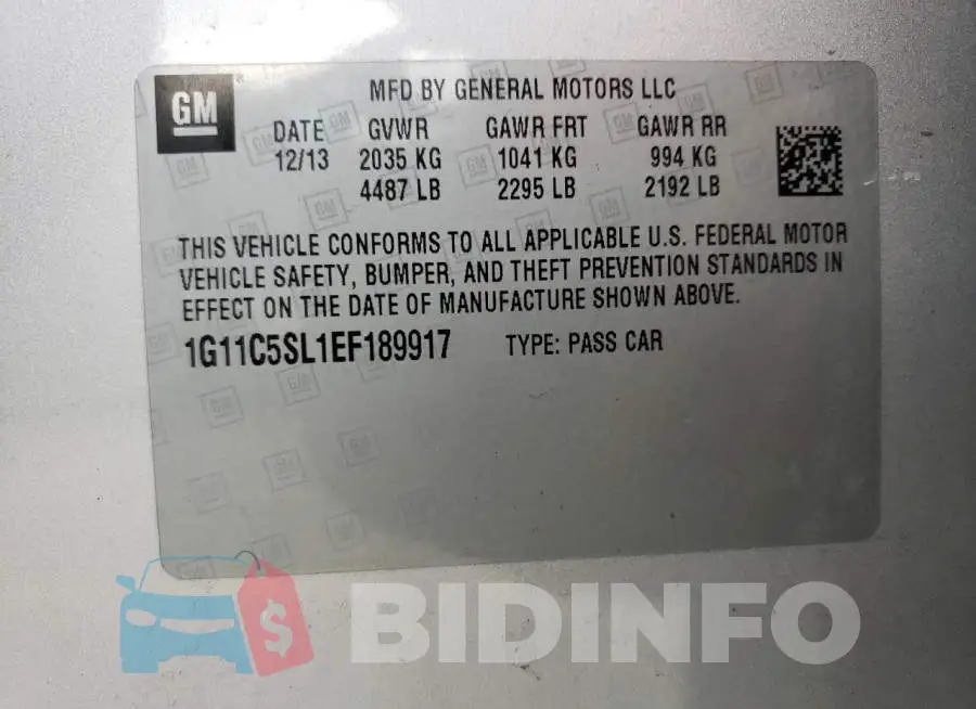 1G11C5SL1EF189917 Photo# 12