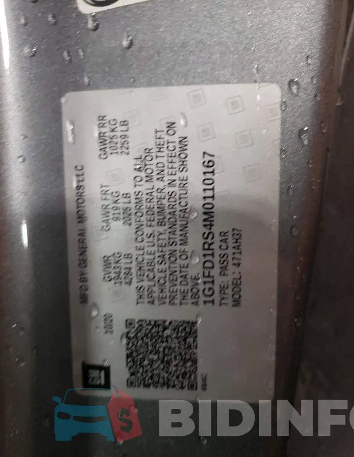 1G1FD1RS4M0110167 Photo# 12