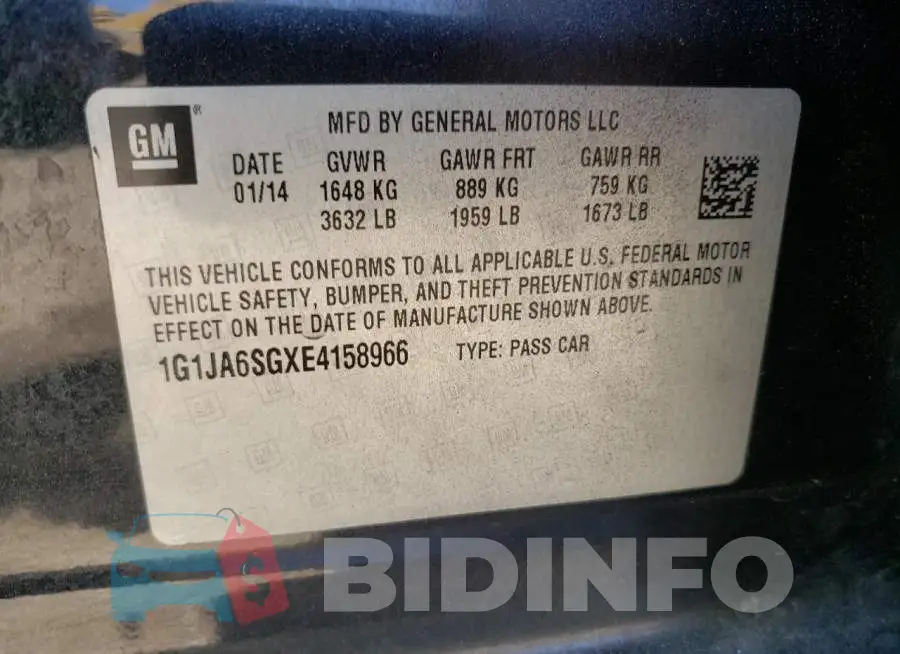 1G1JA6SGXE4158966 Photo# 12