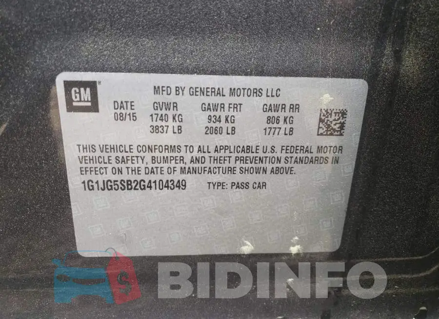1G1JG5SB2G4104349 Photo# 12