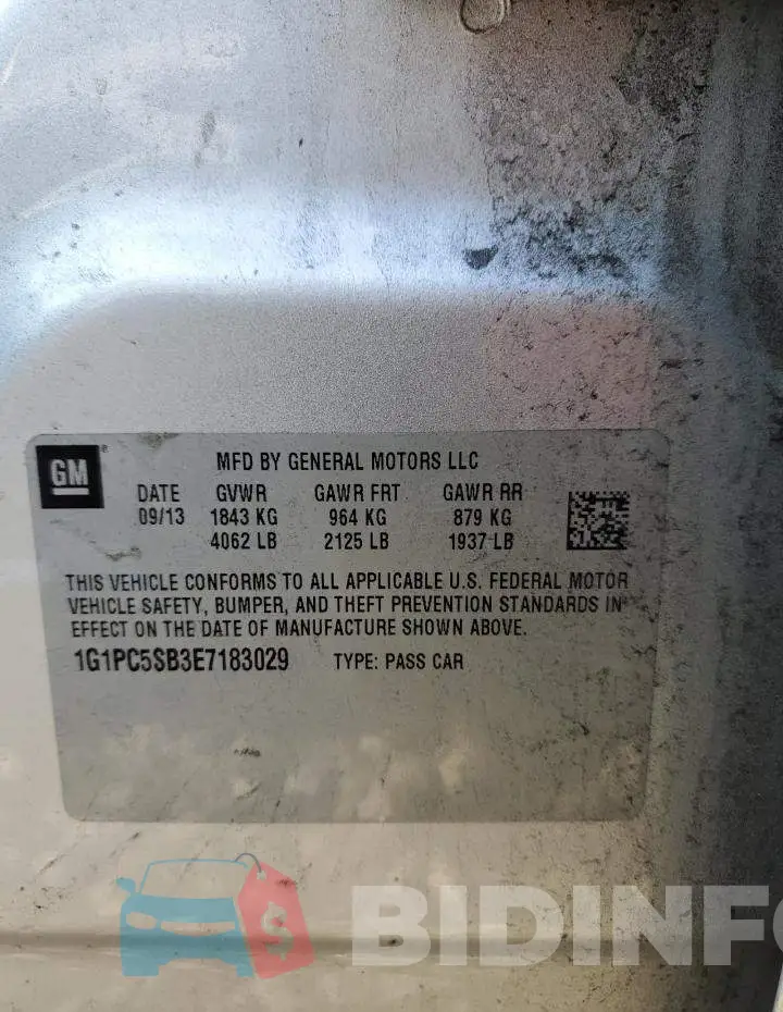 1G1PC5SB3E7183029 Photo# 12