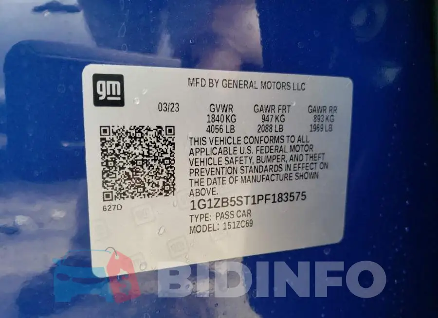 1G1ZB5ST1PF183575 Photo# 12