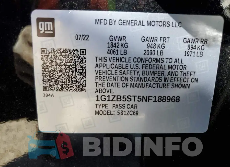 1G1ZB5ST5NF188968 Photo# 12