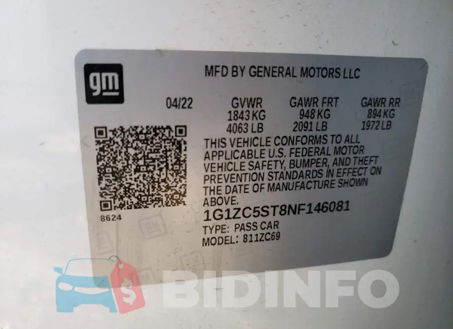 1G1ZC5ST8NF146081 Photo# 13