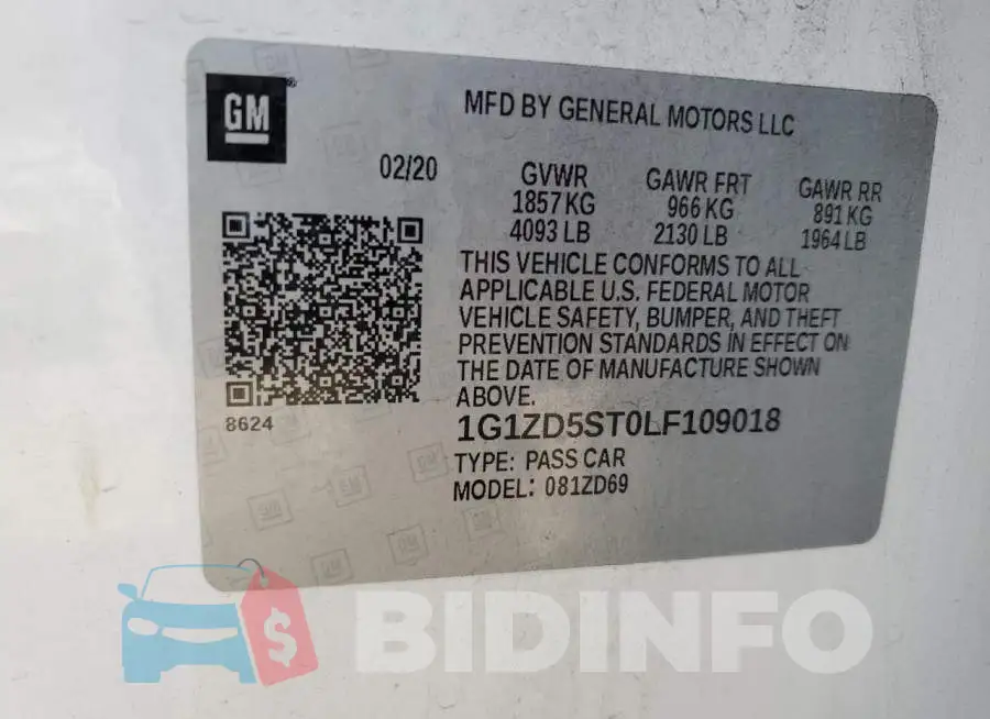 1G1ZD5ST0LF109018 Photo# 13