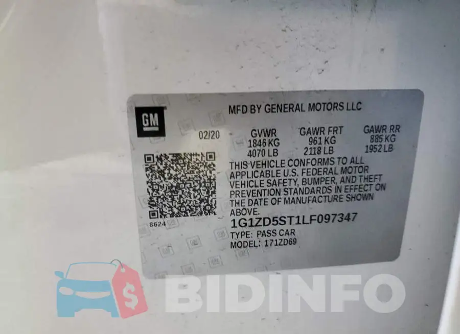 1G1ZD5ST1LF097347 Photo# 13