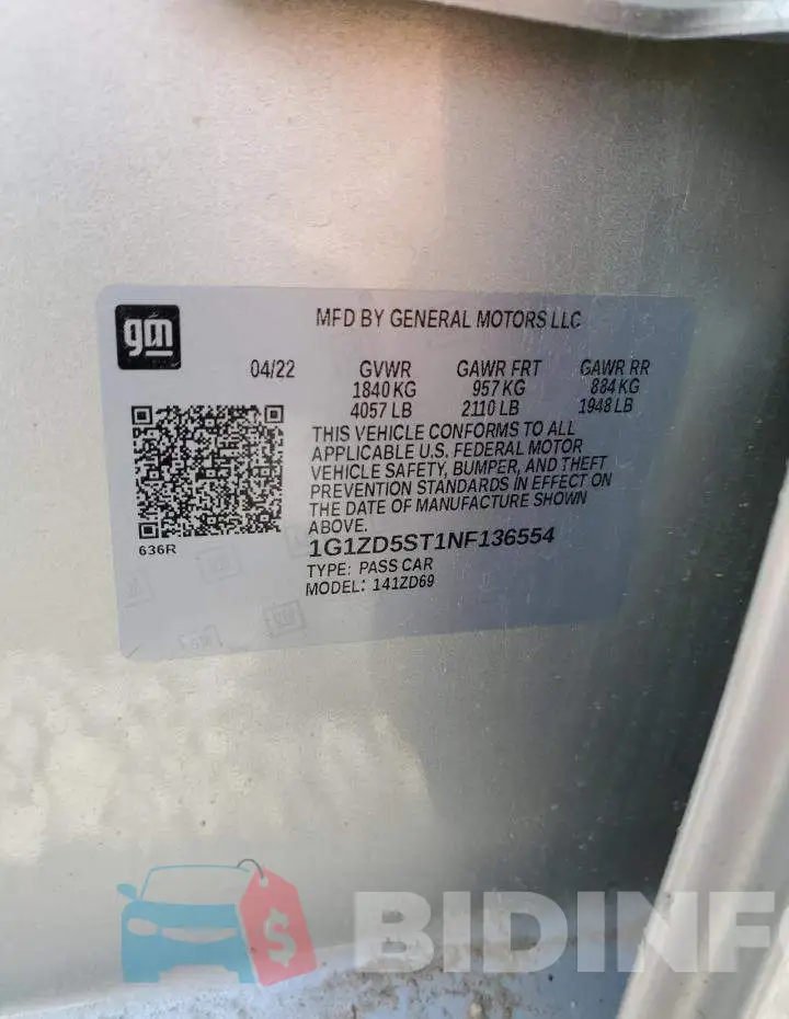 1G1ZD5ST1NF136554 Photo# 13