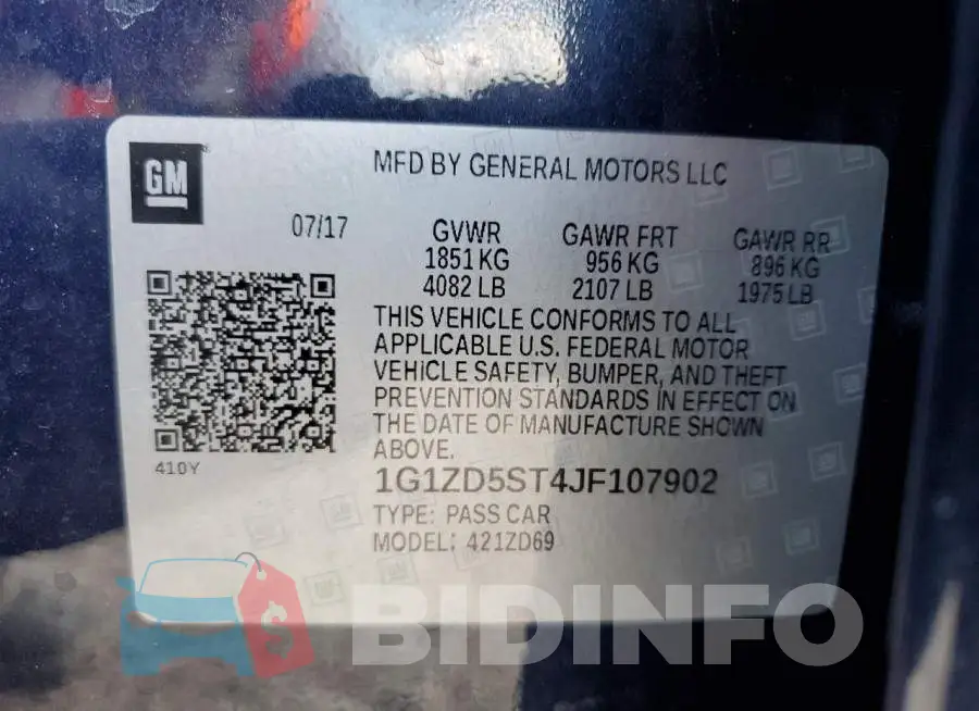 1G1ZD5ST4JF107902 Photo# 12