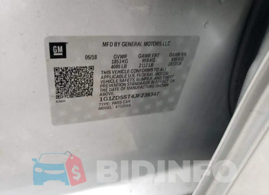 1G1ZD5ST4JF239347 Photo# 13