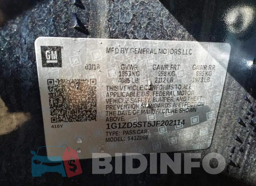 1G1ZD5ST5JF202114 Photo# 10