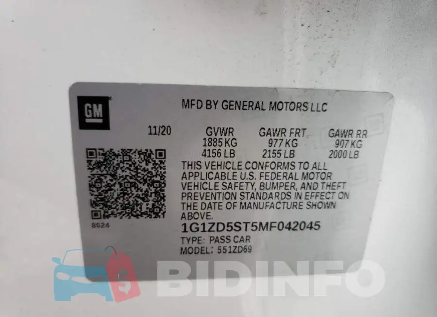 1G1ZD5ST5MF042045 Photo# 12